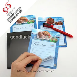 Custom shaped and funny oem logo advertising magnetic scratch pad