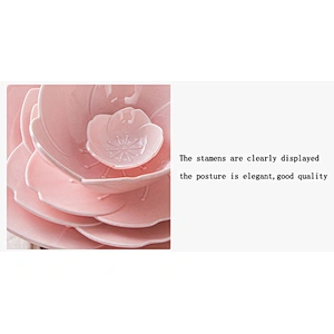 Creative porcelain tableware 11 inch Cherry petal shape apply to microwave oven