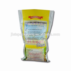 100% new material transparent large pp woven grain sacks, rice bags with plastic 50kg 25kg