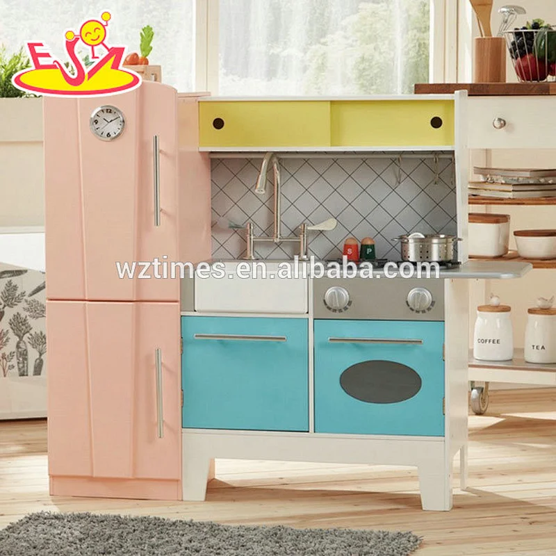 Neues heißes Vorschulspielminiatur-Holzküchen-Spielzeugset für Kinder W10C327