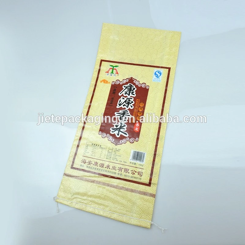rice, food white PP woven bags, sacks 25kg with BOPP laminated