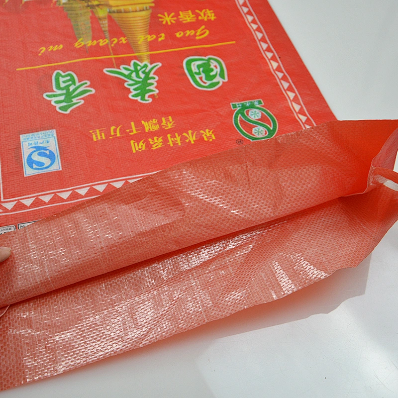 China sold hot safe and customized plastic pp woven bags for rice packing