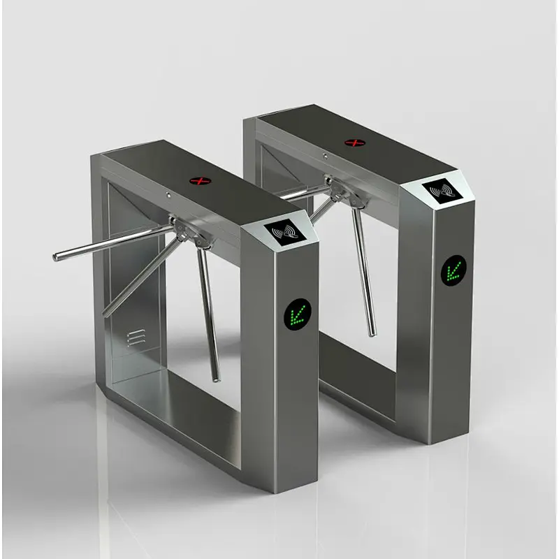 304 Stainless Steel Cabinet & Top Waist High Tripod Turnstile