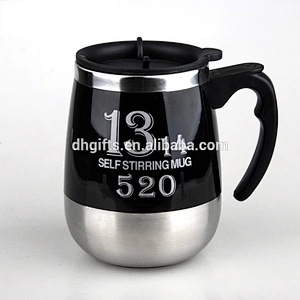 wholesale 1314 lazy stainless steel electric auto mixing cup with lid for couple