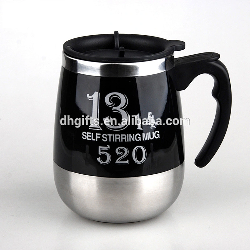 wholesale 1314 lazy stainless steel electric auto mixing cup with lid for couple