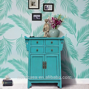 four drawer two door antique style chinese side table