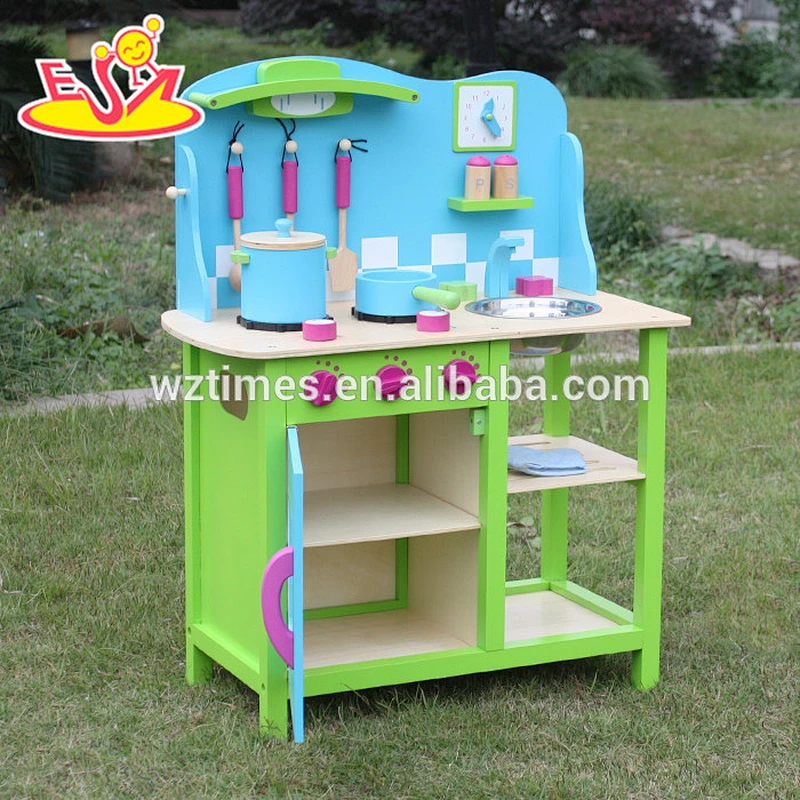 2018 New design wooden kitchen toy lovely wooden kitchen toy children wooden kitchen toy W10C181