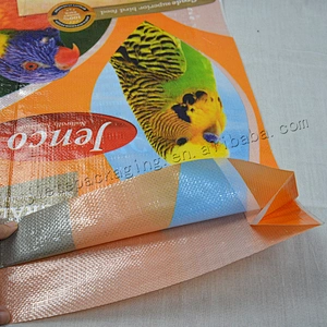 Customized design printing plastic bird feed bags for corn flour, rice, sunflower seed, chemical
