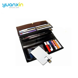 China supplier OEM ODM design Aluminum credit card flash drives
