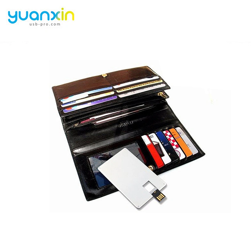 China supplier OEM ODM design Aluminum credit card flash drives