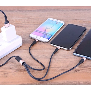 3 In 1 Magnetic Usb Cable Type-C Micro Magnet Multi Charger Data Cables For mobile devices