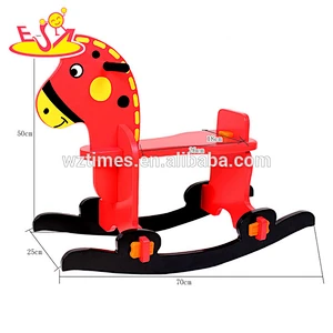 2018 wholesale baby wooden diy rocking horse fashion kids wooden diy rocking horse popular wooden diy rocking horse W16D086
