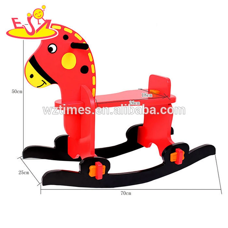2018 wholesale baby wooden diy rocking horse fashion kids wooden diy rocking horse popular wooden diy rocking horse W16D086