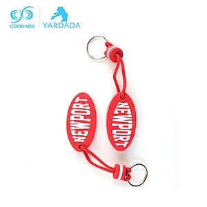 Advertising gift Custom logo pu floating key chain