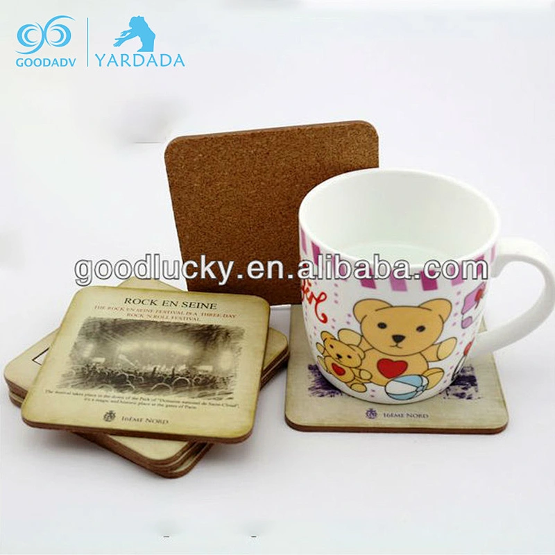 Newest Wholesale Personalized Beverage MDF Square Cup Coaster