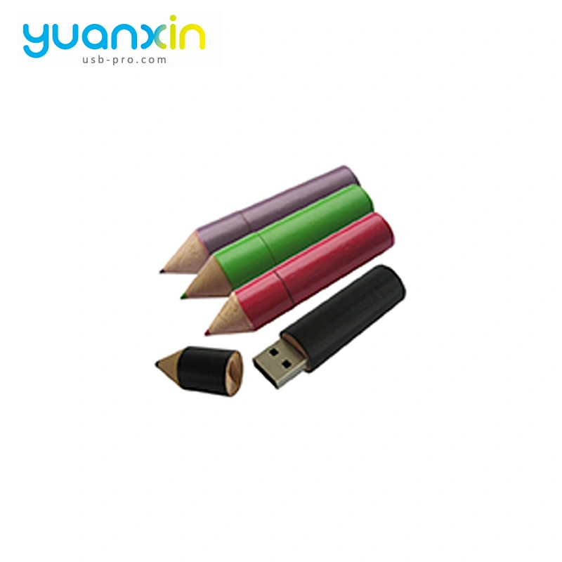 Pencil Shape Bulk Wood Usb Flash Drive For Usb Flash Drives