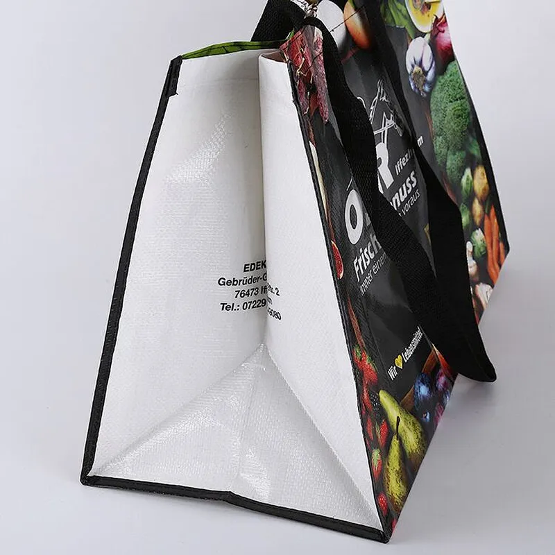 Custom printing pp woven shopping bag handle