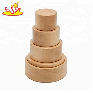 New arrival kids wooden stackable toys for education W13D204