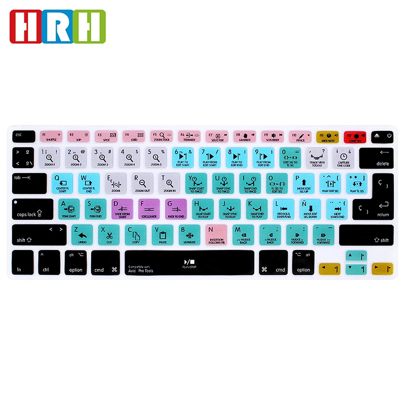 avid Pro Tools custom silicone keyboard cover Functional Spanish Desktop Computer Cover Custom Keyboard Skin for mac