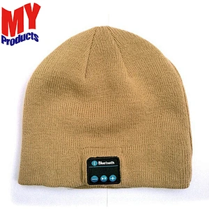 Factory Price Unisex Fashion Turban Knit Bluetooth Winter Hat