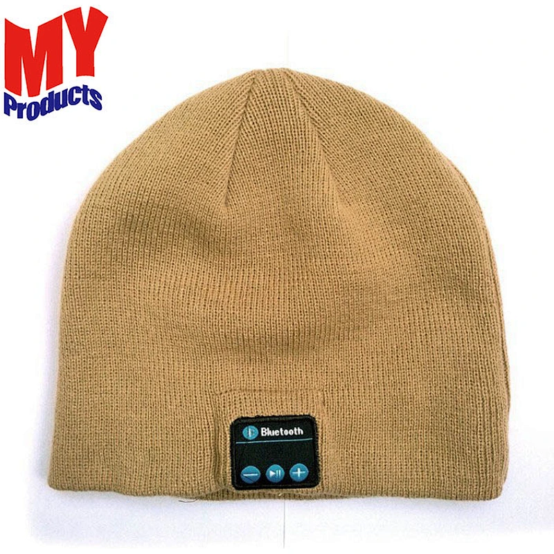 Factory Price Unisex Fashion Turban Knit Bluetooth Winter Hat