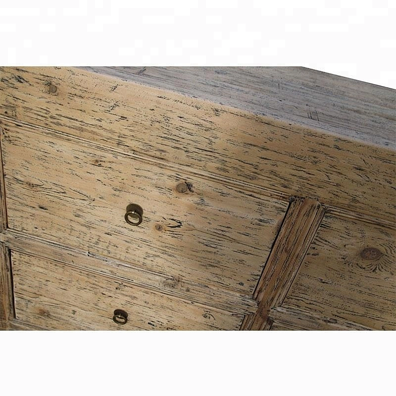 wholesale rustic reclaimed natural wood storage living room furniture