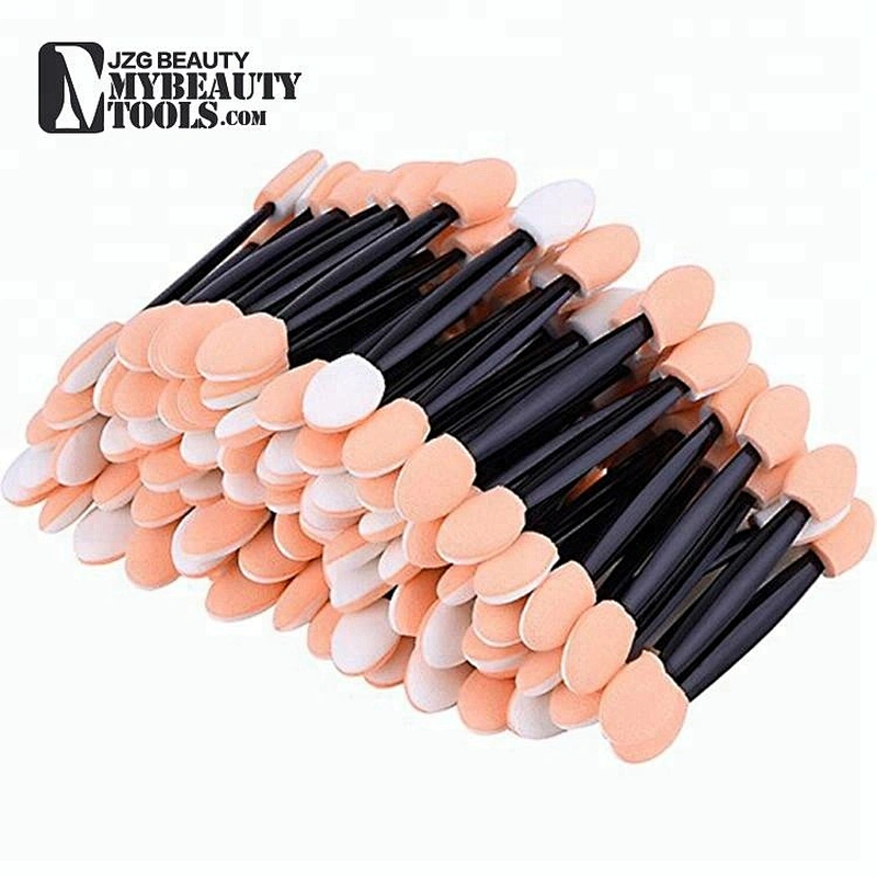 Custom private label single shimmer makeup eyeshadow blending brush packaging applicator