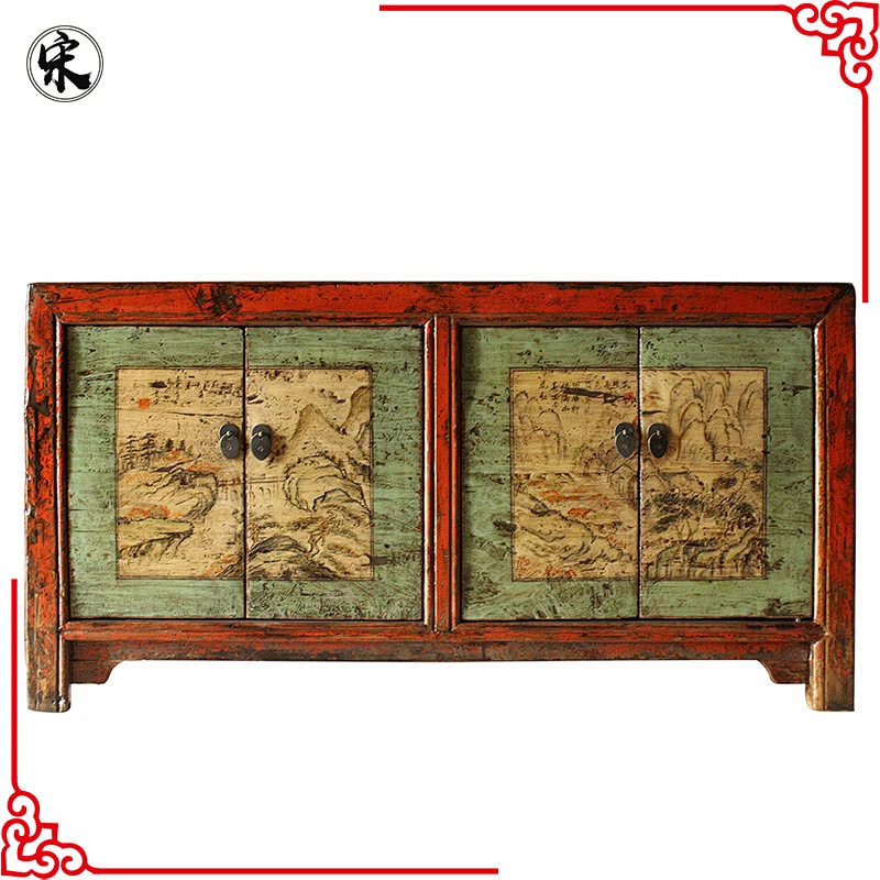 chinese antique oriental reproduction & recycled wood painted furniture