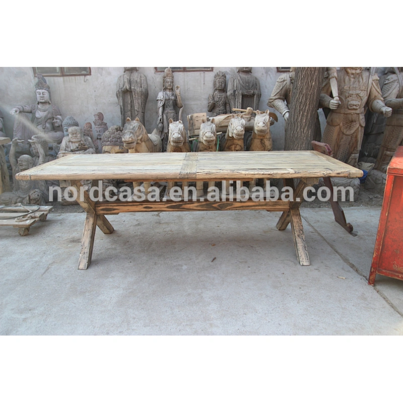 manufacturer solid wood material popular classic design rustic wood table