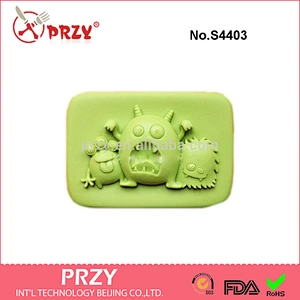 S4403 Surprise Soap Mold, handmade soap mold,rectangle silicone mold