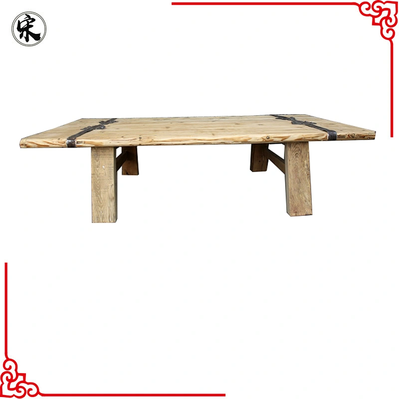 wholesale recycled old door chinese antique slab dining room table