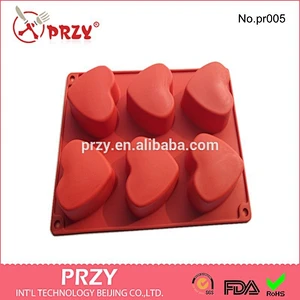 PR005 PRZY Heart shaped jelly mould supplier