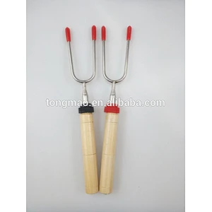 34 inch Multi colored handle telescoping Marshmallow skewers