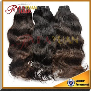 Durable 12-36 inch 100% unprocessed virgin hair extensions natural