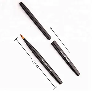 Professional Synthetic Hair Retractable Lip Makeup Brush Private Label Retractable Makeup Brush Lip Brush