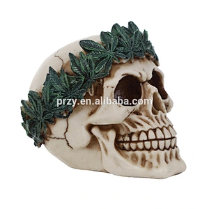S9124 Halloween Silicone Chocolate Mould 3d leaf wreath skull mold Embossing Skull Skeleton Chocolate Mold