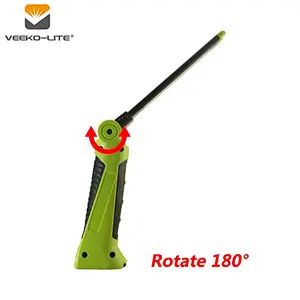 2018 new design Best 3W COB LED Magnetic Base lamp strong light USB Rechargeable worklight plastic lamp