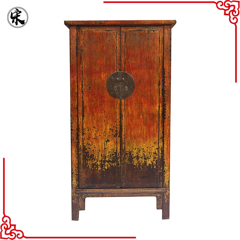 oriental solid wood pine distressed furniture