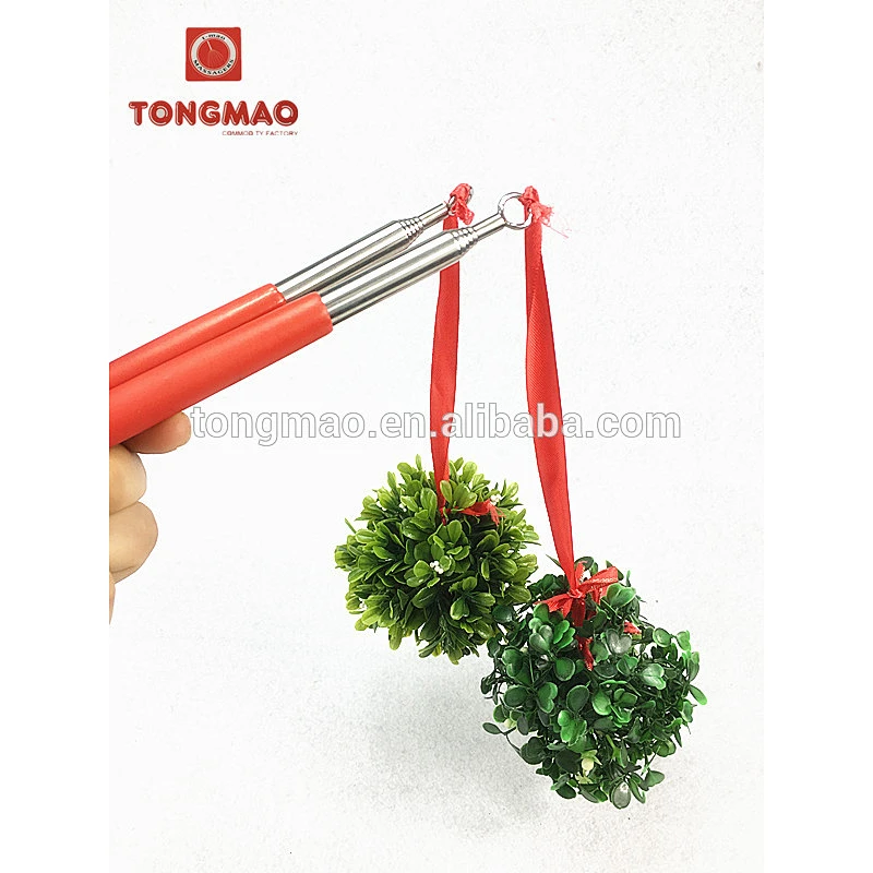 Retractable stainless steel handle Christmas popular P/P mistletoe