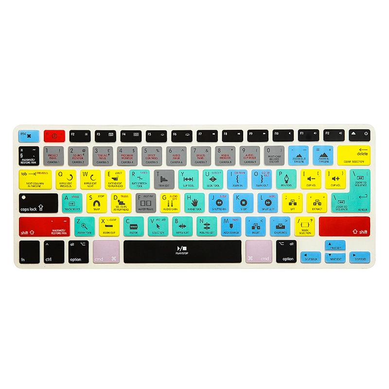 for macbook pro wholesale China Dust-proof premiere pro cc hot key keyboard cover  For macbook air 13 inch keyboard