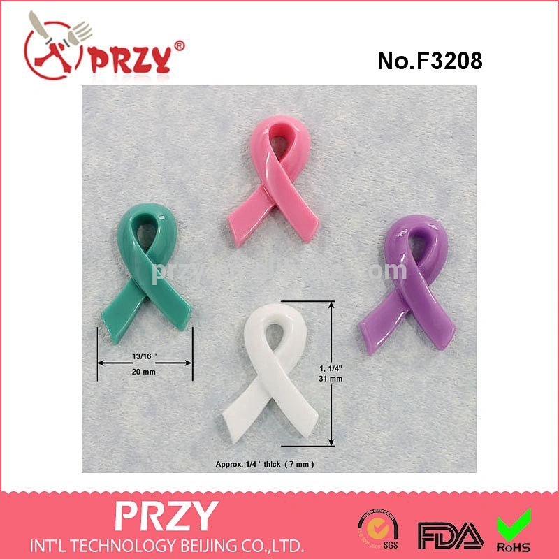 F3208 Awareness Ribbon Mold Silicone Mould Resin Polymer Clay Fondant Candy Wax