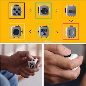 Hand Spinner Fidget Cube With Button Anti Irritability Toy