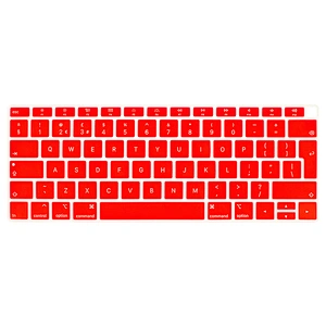 Hot Sale Dustproof colored Silicone English Keyboard Cover laptop skin For macbook air a1932 covers Air 13