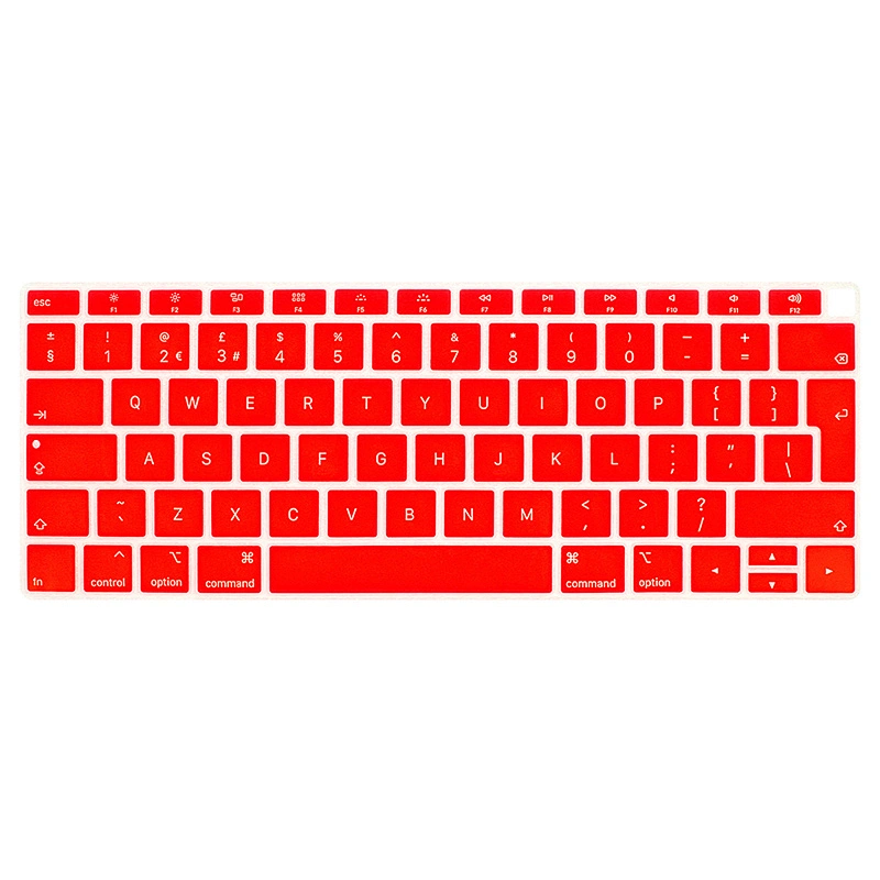Hot Sale Dustproof colored Silicone English Keyboard Cover laptop skin For macbook air a1932 covers Air 13