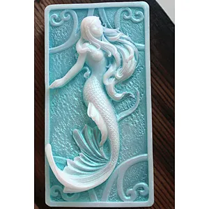 2D handmade mermaid soap silicone mold