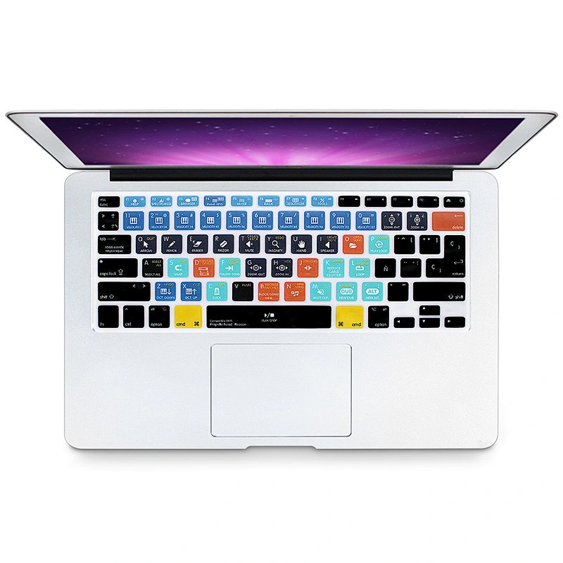 best seller amazon technology Multi-function Spanish Shortcuts Silicone Waterproof Keyboard Covers  For Macbook air