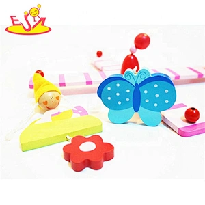 High quality colorful wooden baby mobile for crib W08K037