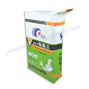 Stand up white kraft paper cement bag for Chemical powder and other industrial use material 25kg