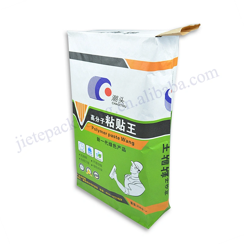 Stand up white kraft paper cement bag for Chemical powder and other industrial use material 25kg
