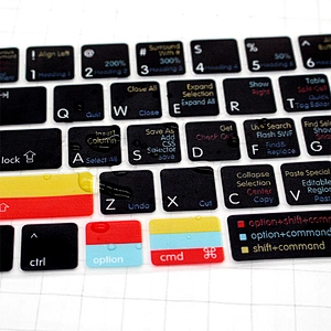 ado be dreamweaver shortcut keyboard protector Hot keys Silicone Keyboard Cover Laptop A1706 A1707 for macbook skin